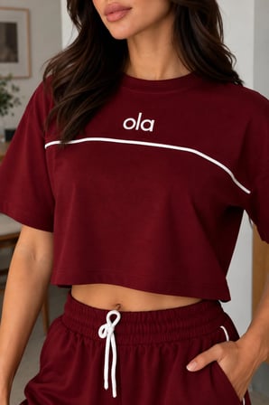 Kadın Oversize Tişört ve Beli Lastikli Şort İkili Takım