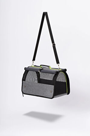 Yıkanabilir Plastik Fileli Kedi Köpek Taşıma Çantası Flybag Model