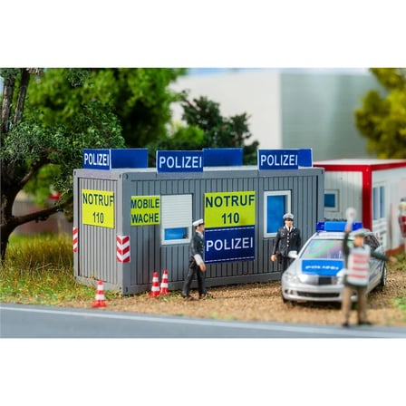 Faller 180338, 1/87 Polis ve DRK Ofisi konteynerleri Plastik Maketi