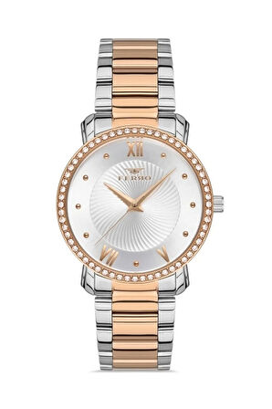 Rose ve Gümüş Çelik Kordon Kadın Kol Saati FL21261A-E