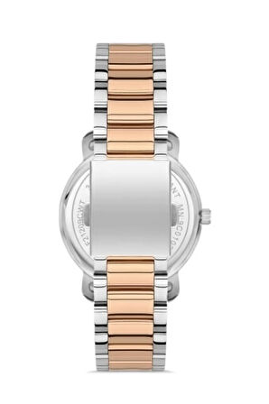 Rose ve Gümüş Çelik Kordon Kadın Kol Saati FL21261A-E