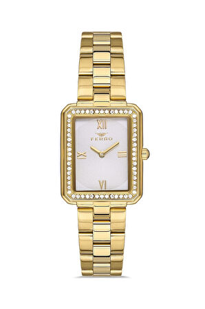 Sarı Celik Kordon Kadın Kol Saati FL21278A-B FL21278AWT-B