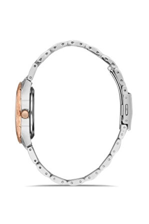 Rose ve Gümüş Çelik Kordon Kadın Kol Saati FL21285A-E