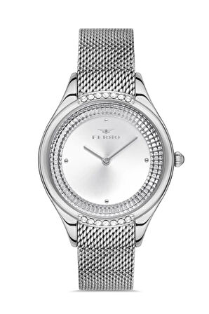 Gümüş Hasır Kordon Kadın Kol Saati FL21319C-A