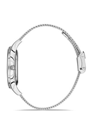 Gümüş Hasır Kordon Kadın Kol Saati FL21319C-A