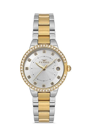 Sarı Çelik Kordon Kadın Kol Saati FL21349A-B