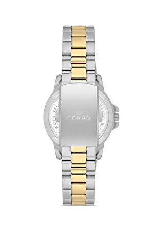 Gümüş/Sarı Çelik Kordon Kadın Kol Saati FL21393A-D6
