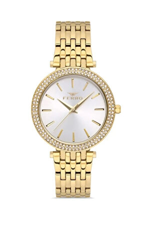 Sarı Çelik Kordon Kadın Kol Saati FL21449A-B