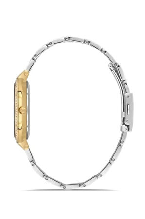 Sarı ve Gümüş Çelik Kordon Kadın Kol Saati FL21449A-D