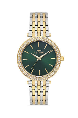 Sarı ve Gümüş Çelik Kordon Kadın Kol Saati FL21449A-D6