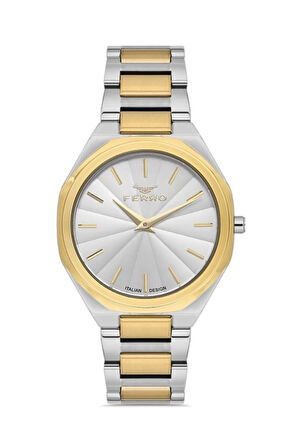 Sarı ve Gumus Çelik Kordon KADIN Kol Saati FL21470AWT-D