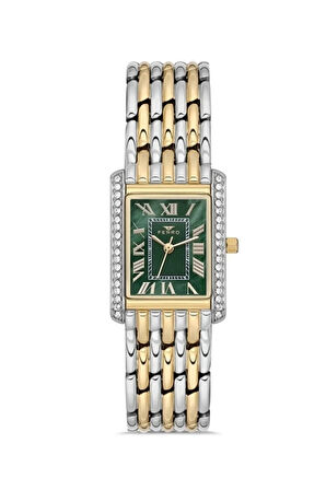 Gümüş ve Sarı Çelik kordon Kadın Kol Saati FL21483A-D6