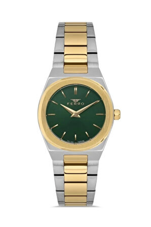 Sarı ve Gümüş Çelik Kordon Kadın Kol Saati FL21487A-D6