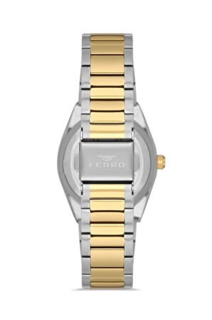 Sarı ve Gümüş Çelik Kordon Kadın Kol Saati FL21487A-D6