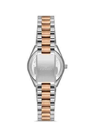 Sarı ve Gümüş Çelik Kordon Kadın Kol Saati FL21492A-D