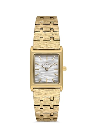 Ferro FL21599AWT-B Quartz Çelik Altın Rengi 22 mm Kadın Kol Saati