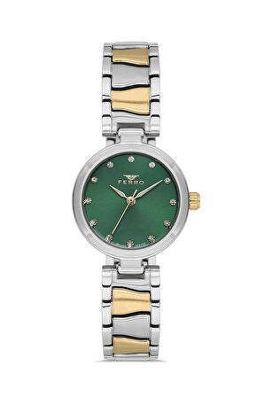 Sarı ve Gümüş Çelik Kordon Kadın Kol Saati FL21617AWT-D6