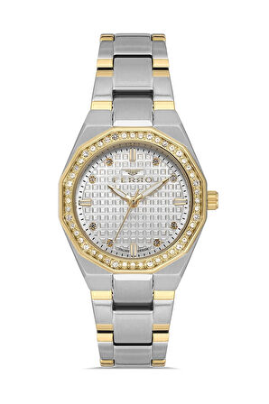 Sarı/Gümüş Çelik Kordon Kadın Kol Saati FL40134A-D6