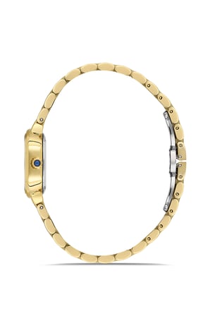 Ferro FL88743A-B2 Quartz Çelik Sarı Siyah Kadran 22 mm Kadın Kol Saati 