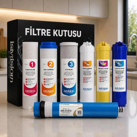 İstvision Açık Kasa 7 Aşama Orijinal Filtre Seti – Vontron Membran