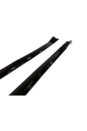 Citroen C1 2012-2014 Uyumlu Flaplı Yan Marşpiyel Eki 8 Parça Piano Black
