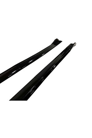 Mazda 323 Flaplı Yan Marşpiyel Eki 8 Parça Piano Black
