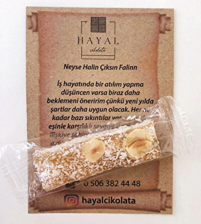 100 Adet / 1 Kg Fal Sargılı Duble Fındıklı Lokum | Özel Fal Mesajlı, Hijyenik Paketli İkramlık Lokum