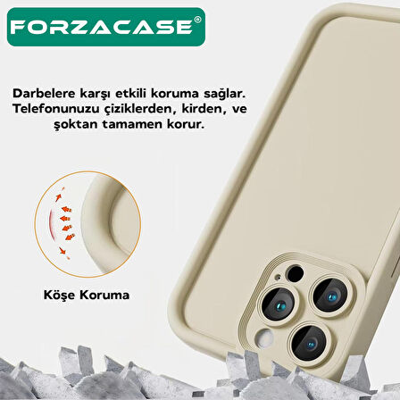 Forzacase iPhone 14 uyumlu Flex Serisi Kamera Korumalı Darbeye Dayanıklı Silikon Kılıf