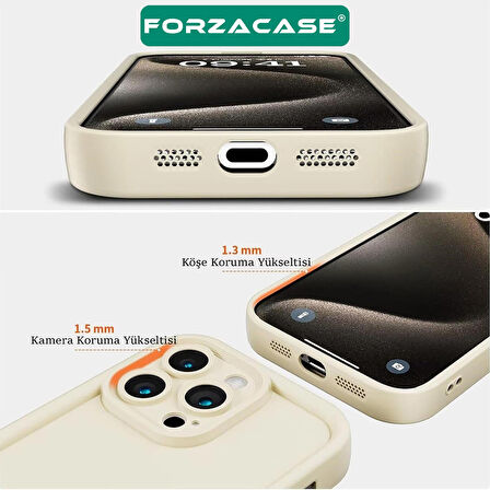 Forzacase iPhone 14 uyumlu Flex Serisi Kamera Korumalı Darbeye Dayanıklı Silikon Kılıf