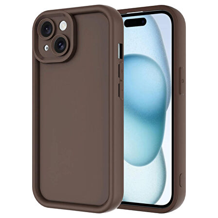 Forzacase iPhone 15 uyumlu Flex Serisi Kamera Korumalı Darbeye Dayanıklı Silikon Kılıf