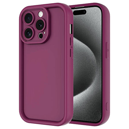 Forzacase iPhone 15 Pro Max uyumlu Flex Serisi Kamera Korumalı Darbeye Dayanıklı Silikon Kılıf
