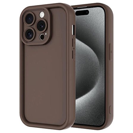 Forzacase iPhone 15 Pro uyumlu Flex Serisi Kamera Korumalı Darbeye Dayanıklı Silikon Kılıf