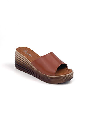 Kadın Taba Dolgu Topuklu Günlük Rahat Terlik