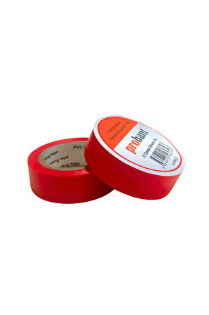 Probant PVC Elektrik Bandı - 18mm x 9.1m Kırmızı 10 Adet