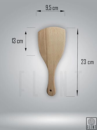 Gürgen ağacı el yapımı tahta ahşap spatula mutfak yemek servis kaşığı çevirgeç 23 cm