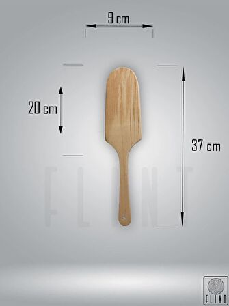 Gürgen ağacı el yapımı tahta ahşap spatula mutfak yemek servis kaşığı çevirgeç 37 cm