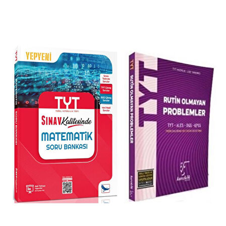 Sınav TYT Matematik ve Karekök Rutin Olmayan Problemler Soru Bankası 2 Kitap Set