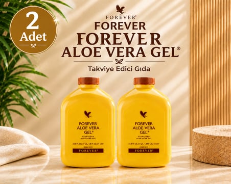 Forever Aloe Vera Gel Sıvı Takviye Edici Gıda  2 x 1 L