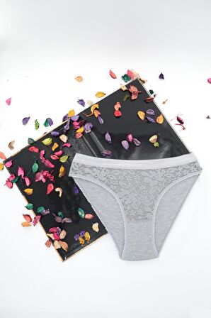 Tutku Ön Dantelli Bikini Slip