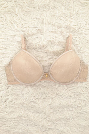 Le Jardin 7003-B Destekli-Balenli Dantel Push Up Sütyen