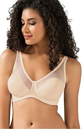 Le Jardin 9200-C Desteksiz-Balenli Tül Kaplı Soft Sütyen