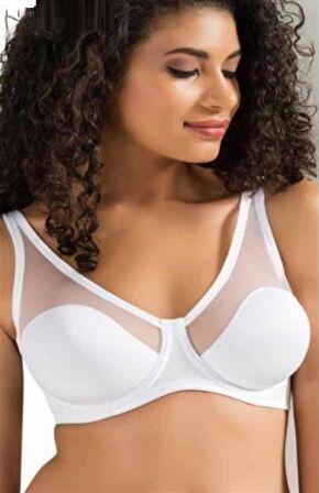 Le Jardin 9200-C Desteksiz-Balenli Tül Kaplı Soft Sütyen