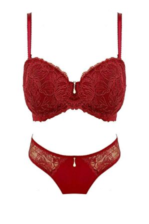 Le Jardin 5155-B Desteksiz-Balenli Silikon Nicolina Sütyen Takımı