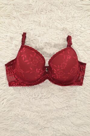 Le Jardin 7012-B Desteksiz-Balenli Dantel Kaplı Sütyen