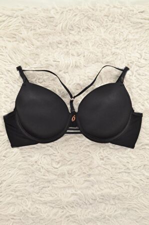 Le Jardin 7008-B Destekli-Balenli Micro Kaplı İpli Push-Up Sütyen