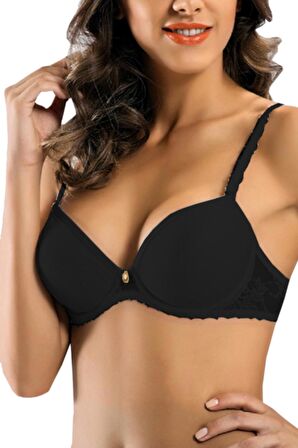 Le Jardin 7003-B Destekli-Balenli Dantel Push Up Sütyen