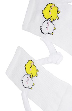 Dode Flora Mıknatıslı El Ele Tutuşan Unisex Çorap 35-44