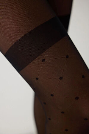 Penti Puantiye Desenli Külotlu Çorap Laura   