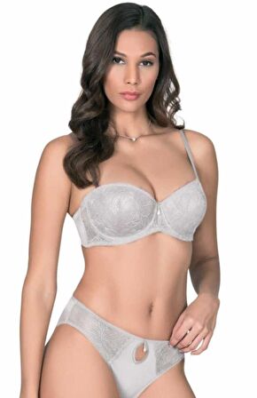 Le Jardin 5105-B Destekli-Balenli Silikon Daine Sütyen Takımı