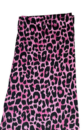 Kadın Siyah Leopar Desenli Pijama Altı Milan -3010